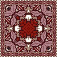 Traditional ornamental floral paisley bandanna N531