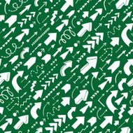 Seamless background of hand drawn arrows N17