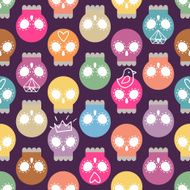 Pastel colored skull background