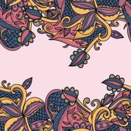 border with abstract hand-drawn pattern N27