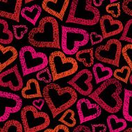 Hearts seamless pattern Love theme background N2