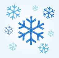 snowflakes doodle N16