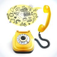 Telephone old doodle