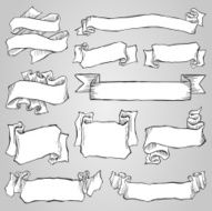 Hand Drawn Ribbon Set N2