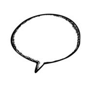 Speech bubble Sketch vector illustration