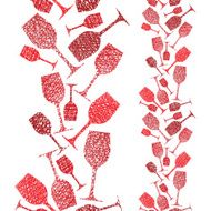 Wine glasses seamless pattern winery theme background N4