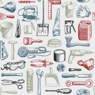 Tools Instruments Seamless Pattern