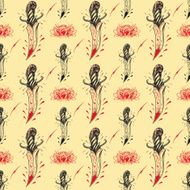 Tattoo seamless Pattern N7