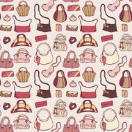 Women handbags Seamless pattern N7