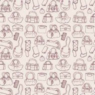 Women handbags Seamless pattern N9