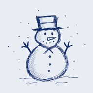 snowman doodle N26
