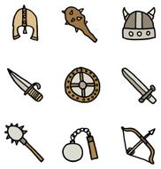 Viking icon doodles