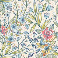 Vector floral seamless pattern N19