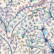 Vector floral seamless pattern N20
