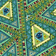 Tribal doddle ethnic seamless pattern N3