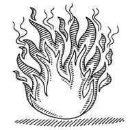 Fire Symbol Drawing