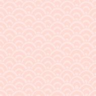 Pink waves doodle pattern