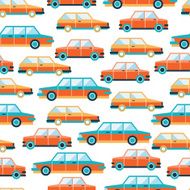 Lovely colorful cars seamless background pattern N5