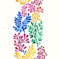 Watercolor floral pattern