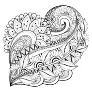 Vector Monochrome Floral Background N34