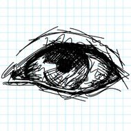 human eye sketch