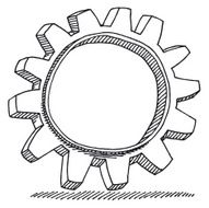 Single Gear Drawing