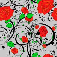 Stylish floral background pattern