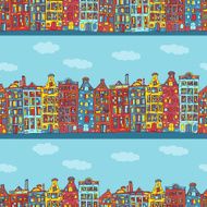 Seamless amsterdam holland background N10