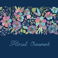Seamless floral ornament N4