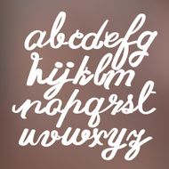 hand drawing alphabet vector illustration