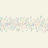 Musical notes seamless