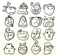 Cartoon Facial Expressions N7