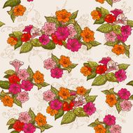 Vintage Floral Seamless Background