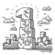 Number 1 Real Estate Building Drawing