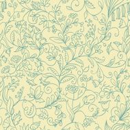 seamless different flowers
