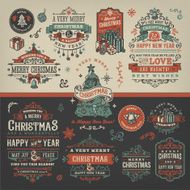 Hand Drawn Christmas Labels &amp; Badges N6
