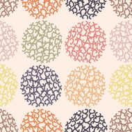 Seamless pattern polka dot doodle texture abstract background