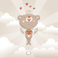 Happy Valentine bear card