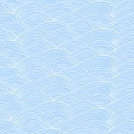 Seamless pattern with hand drawn abstract waves texture N19