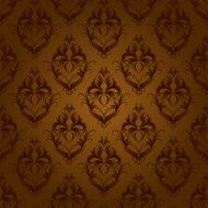 Seamless background -Gothic motif in brown - Illustration