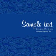 Abstract hand-drawn waves background N17