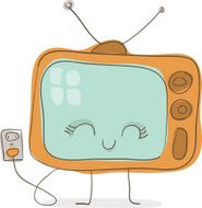 Cute Television Doodle