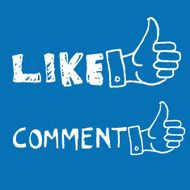 Like Comment doodle