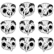 Nosed pumpkins