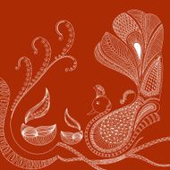 Beautiful Diwali Doodle Decoration