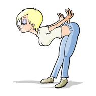 cartoon sexy woman N23