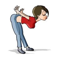 cartoon sexy woman N24