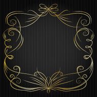 Set of vintage victorian vector dividers and frame N21