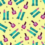 Lipstick Seamless Pattern