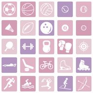 Vector Set of Sport Icons N5